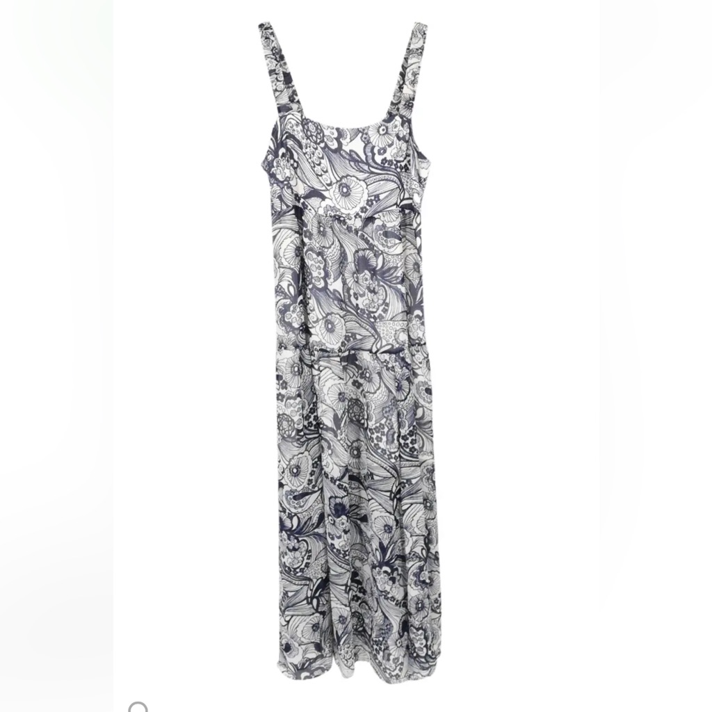 Ted Baker New Adlinah Square Neck Printed Summer Midi Dress